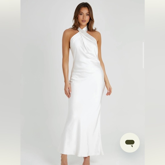 Meshki Laura Halter Satin Gown size s - Picture 4 of 7